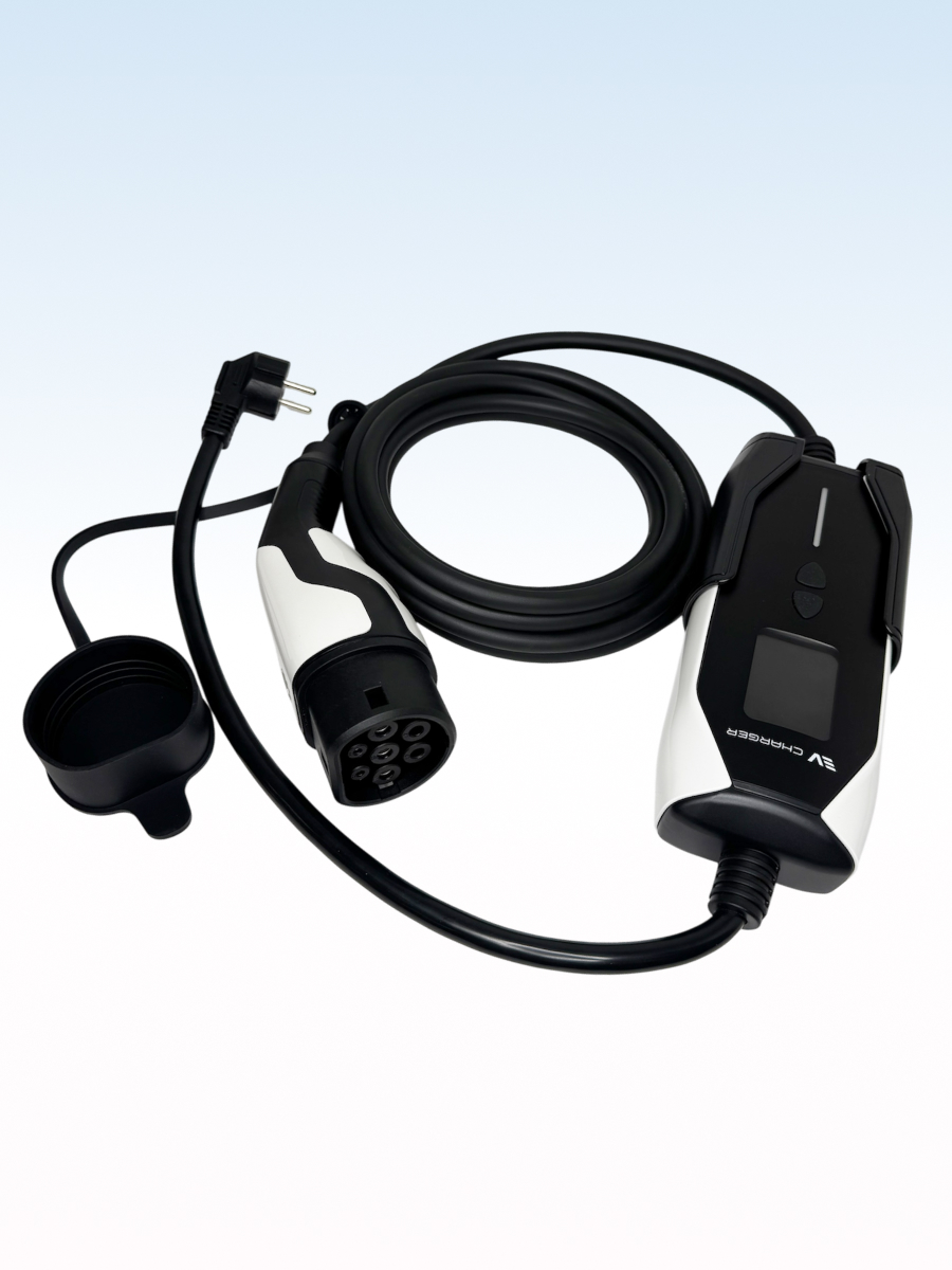 Портативное зарядное устройство для электромобиля TYPE 2, 220В, 5 метров