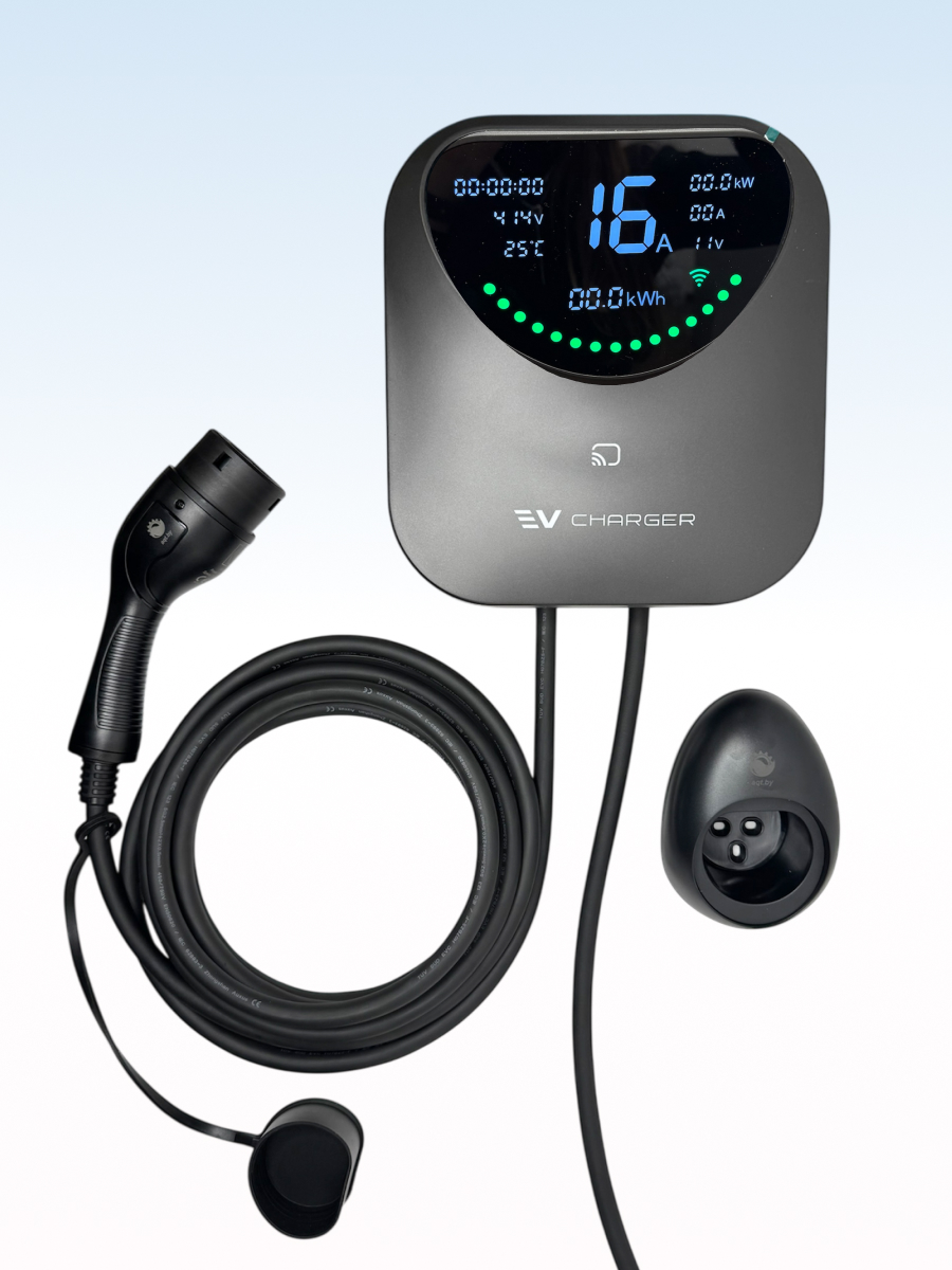 Зарядная станция TYPE 2 для зарядки электромобилей, 6-16A, 11кВт