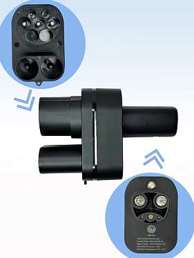 Переходник CCS COMBO2+Type2 - Tesla NACS