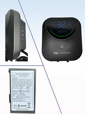 Станция зарядки для электромобиля GBT, 6-32A, 7кВт с WI-FI