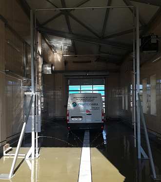 Станция наружного обмыва автотранспорта