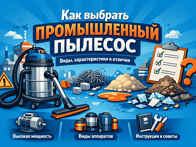 Как выбрать промышленный пылесос: гайд по характеристикам, видам и отличиям