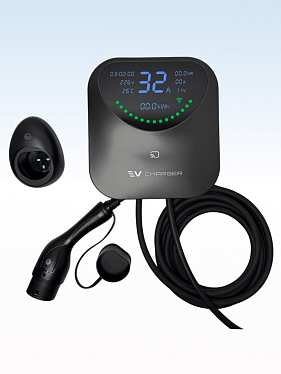 Станция зарядки для электромобиля TYPE-2, 6-32A, 7кВт с WI-FI