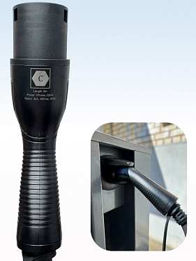 Зарядный кабель-спираль для зарядки электромобиля TYPE 2-TYPE 2 на 5 м и 22 кВт