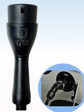 Зарядная станция TYPE 2 для зарядки электромобилей, 6-16A, 11кВт