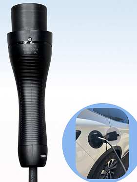 Портативное устройство для зарядки электромобиля GBT, 220В, 7 м (16A) с Wi-fi и дисплеем