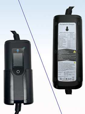 Портативное устройство для зарядки электромобиля GBT, 220В, 7 м (16A) с Wi-fi и дисплеем