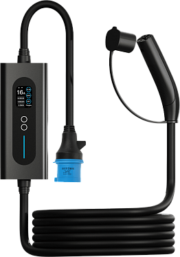 Портативное устройство для электромобиля NACS, 220В, 7 м, с WI-FI и дисплеем