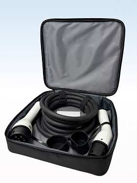 Кабель для зарядки электромобиля TYPE 2-TYPE 2 на 5 м и 22 кВт