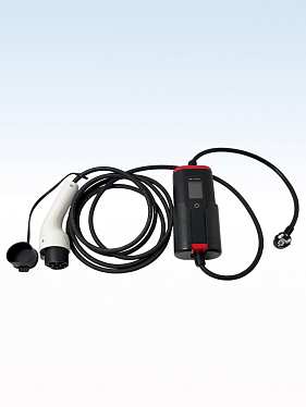 Портативное зарядное устройство для электромобиля GBT, 220В, 5 м, с дисплеем