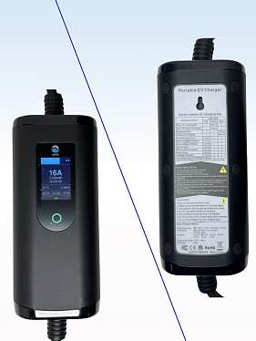 Портативное зарядное устройство для зарядки электромобиля TYPE 2, 220В, 7 м, с дисплеем и Wi-FI