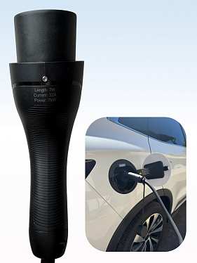 Зарядный кабель-спираль для электрокара TYPE 2-GBT на 7 м и 7 кВт