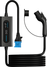 Портативное устройство для электромобиля GBT, 220В, 7 м, с WI-FI и дисплеем