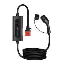 Портативное устройство для зарядки электромобиля TYPE 2, 380 В, 3 фазы - 11 кВт, 7 м, с дисплеем и Wi-fi